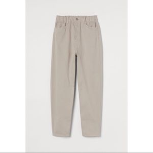 H&M High Waist Twill Pants